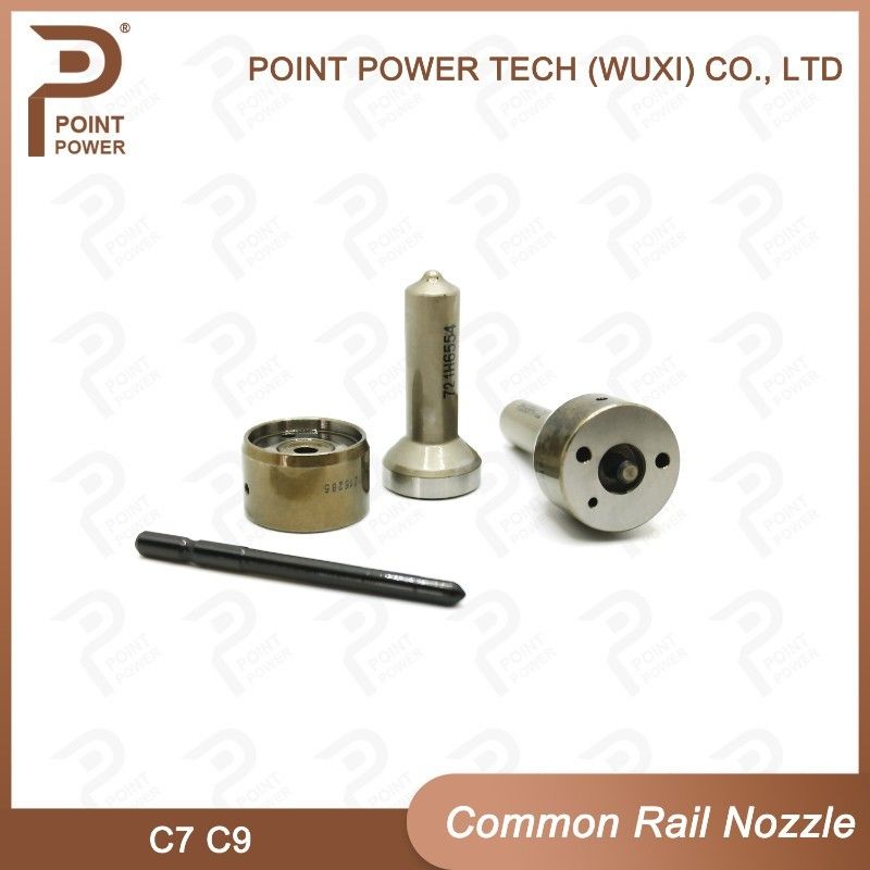 C9 Common Rail Injector Nozzle Высокоскоростная стальная черная ISO9001 дизельная впрыска