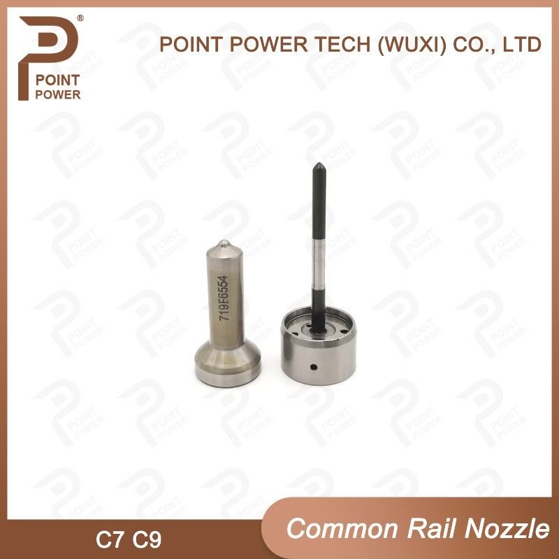 C9 Common Rail Injector Nozzle Высокоскоростная стальная черная ISO9001 дизельная впрыска